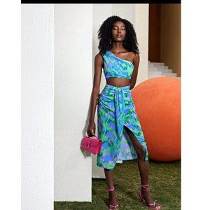 SheIn One Shoulder Top & Skirt Set